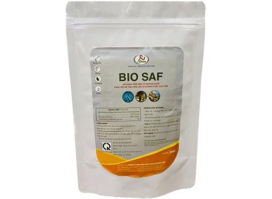 BIO  SAF: Bổ sung nấm men sống cho tôm phục hồi hệ tiêu hóa- giúp nở to đường ruột cho tôm 
