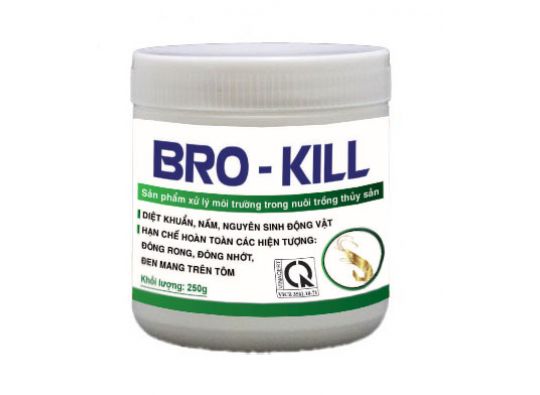 BRO - KILL: Diệt nấm, nguyên sinh động vật - trị đóng rong , đóng nhớt trên tôm