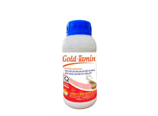 GOLD - TAMIN: Phục hồi cho tôm sau điều trị bệnh, tăng trọng cho tôm còi chậm lớn.