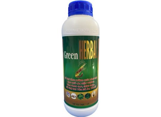 GREEN HERBAL: Tăng cường chức năng gan hạn chế tôm vàng gan, sưng gan, hỗ trợ khi tôm tấp mé,bỏ ăn