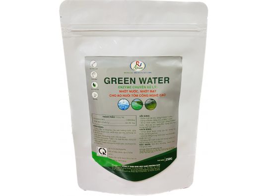 GREEN WATER: Xử lý nhớt bạt, cung cấp enzyme chuyên dùng xử lý các loại tảo độc trong ao