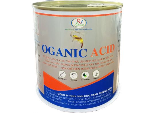 OGANIC ACID: bổ sung acid lactic vào thức ăn kích thích tiêu hóa nhanh, giảm hiện tượng đường ruột