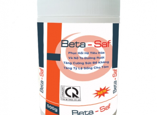 BETA - SAF : New_Phục hồi hệ tiêu hóa, nở to đường ruột,tăng tỷ lệ sống cho tôm