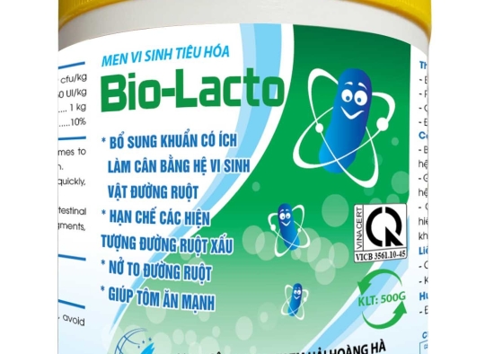 BIO - LACTO: BỔ SUNG VI SINH VÀ ENZYME TIÊU HÓA CHO TÔM - NỞ TO ĐƯỜNG RUỘT CHO TÔM