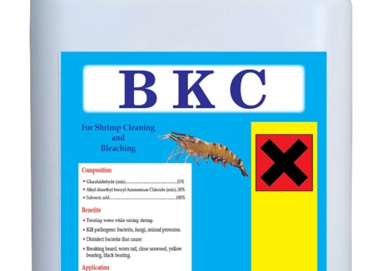 BKC: Diệt khuẩn, virus, nâm, nguyên sinh động vật, giảm tảo trong ao nuôi