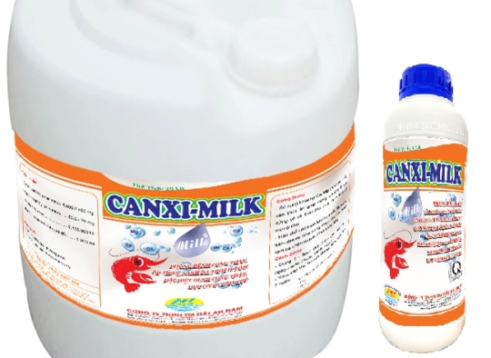 CANXI MILK:  Dạng sữa_Bổ sung khoáng, vitamin D vào thức ăn, hạn chế hiện tượng : cong thân, đục cơ,