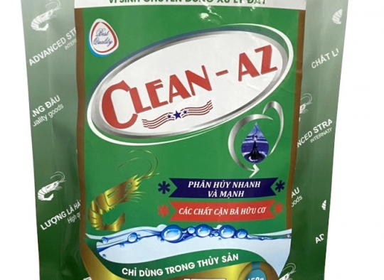 CLEAN AZ : Vi sinh cao cấp chuyên xử lý nước và đáy ao, phân hủy mùn bã hữu cơ.