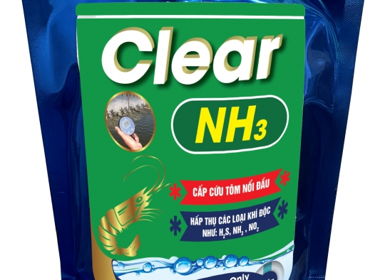 CLEAR - NH3:  Chuyên hấp thu khí độc H2S, NO2,... phân hủy mùn bã hữu cơ.