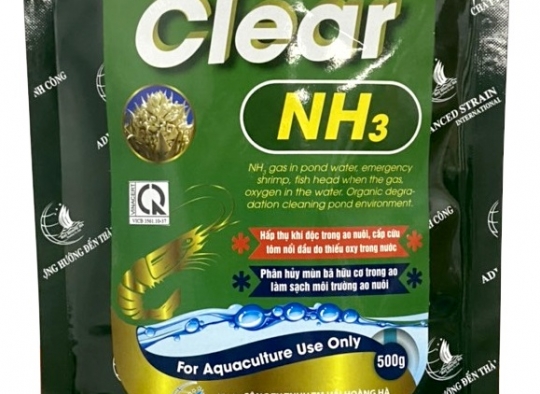 CLEAR -NH3:  Chuyên xử lý khí độc H2S, NO2,... đáy ao bị ô nhiễm,..