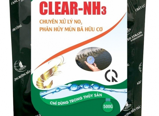CLEAR -NH3:  Chuyên xử lý khí độc H2S, NO2,... đáy ao bị ô nhiễm,..