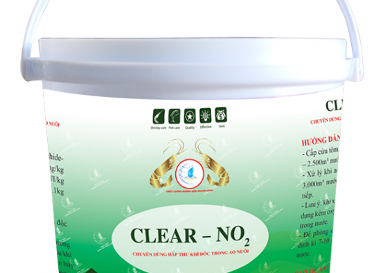 CLEAR–NO2: Chuyên dùng hấp thu khí độc NH3, NO2 trong ao nuôi 