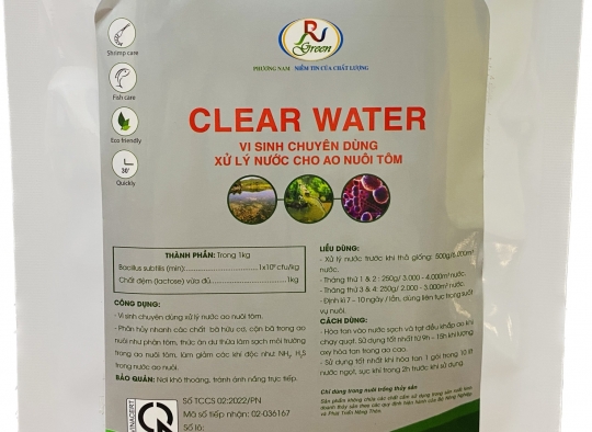 CLEAR  WATER: Vi sinh chuyên dùng xử lý nước, tạo màu nước đẹp