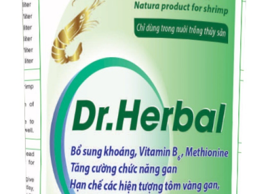 DR.HERBAL: Tăng cường chức năng gan, phòng bệnh tôm chết sớm, tôm tấp mé, bỏ ăn,...