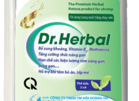 DR.HERBAL: Tăng cường chức năng gan, phòng bệnh tôm chết sớm, tôm tấp mé, bỏ ăn,...