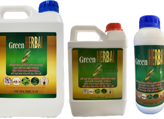 GREEN HERBAL: Tăng cường chức năng gan hạn chế tôm vàng gan, sưng gan, hỗ trợ khi tôm tấp mé,bỏ ăn