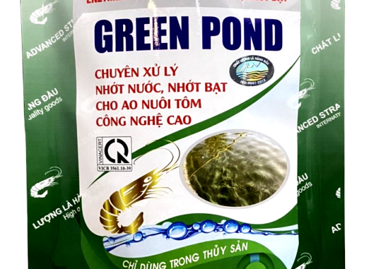 GREEN POND: Chuyên xử lý nhớt bạt cho ao nuôi tôm.