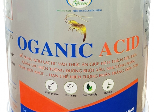 OGANIC ACID: bổ sung acid lactic vào thức ăn kích thích tiêu hóa nhanh, giảm hiện tượng đường ruột