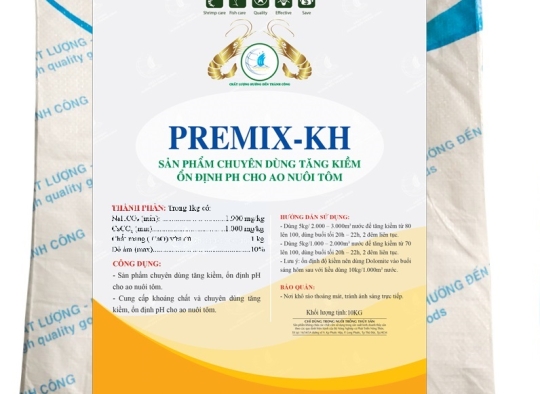 PREMIX-KH: Chuyên dùng cho tăng kiềm, ổn định pH ao nuôi