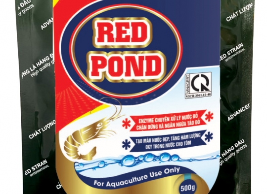RED POND: Xử lý nước đỏ_Ngăn ngừa tảo đỏ, tạo màu nước đẹp, tăng hàm lượng oxy,..