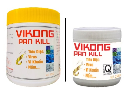 VIKONG PANKILL: Tiêu diệt vi khuẩn, virus, nấm, đặc biệt trị bệnh đốm đen ở tôm