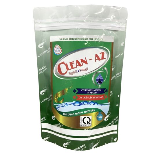 CLEAN AZ : Vi sinh cao cấp chuyên xử lý nước và đáy ao, phân hủy mùn bã hữu cơ.